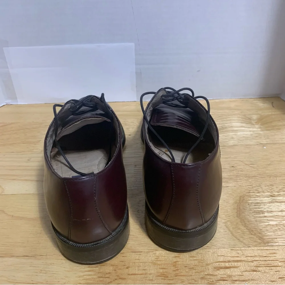 Bostonian Mens Classics Akron 20398 Burgundy Leather Oxford Dress Shoes Sz 8.5M‎